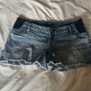 GAP Frayed Hem Blue Jean Shorts